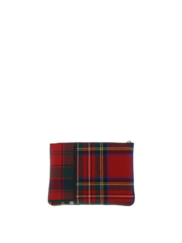 The Best Shops COMME DES GARCONS: wallets & purses - Tartan patchwork pouch
